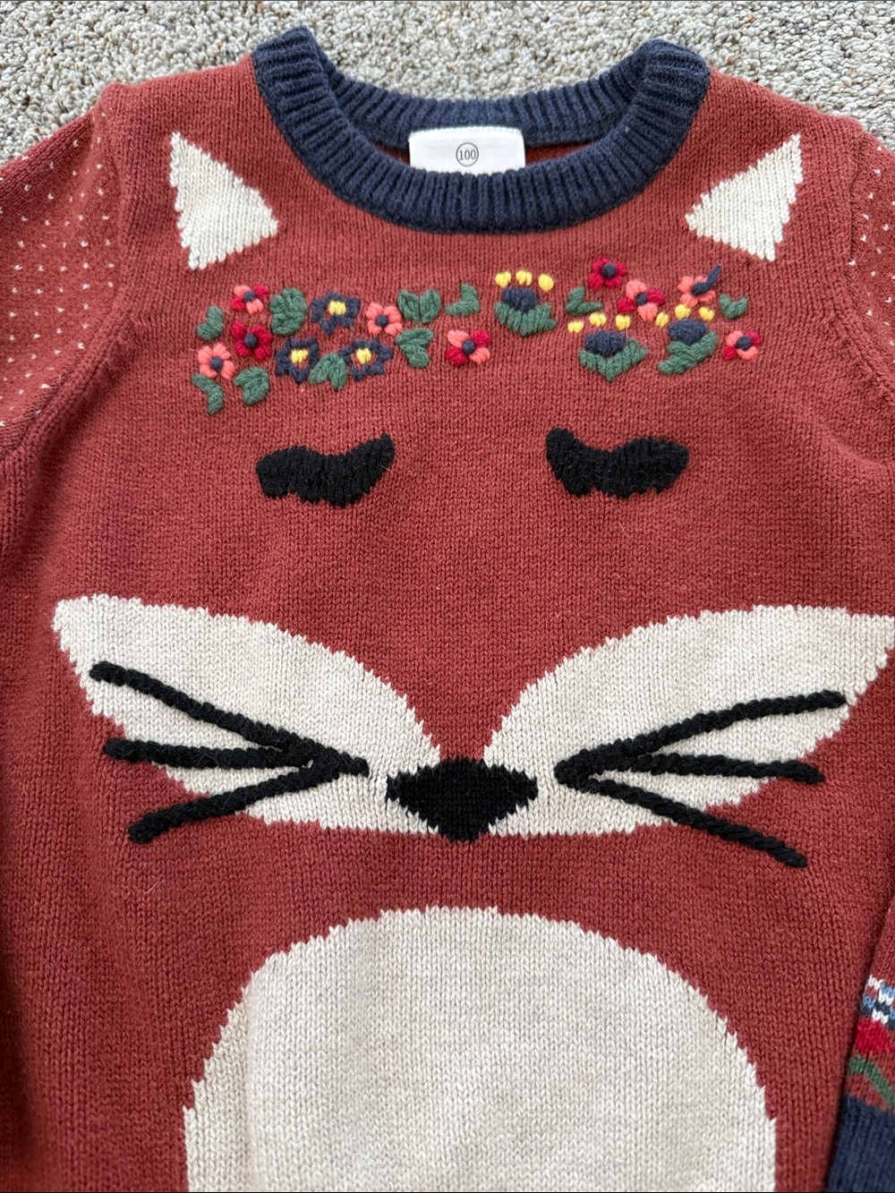 Hanna Andersson Girls “fox family” sweater with tail size 4 girls HTF - Picture 2 of 6